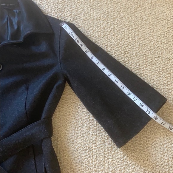 Belted Gap three quarter length wool blend coat - Picture 4 of 8